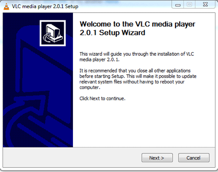 VLC Setup Wizard